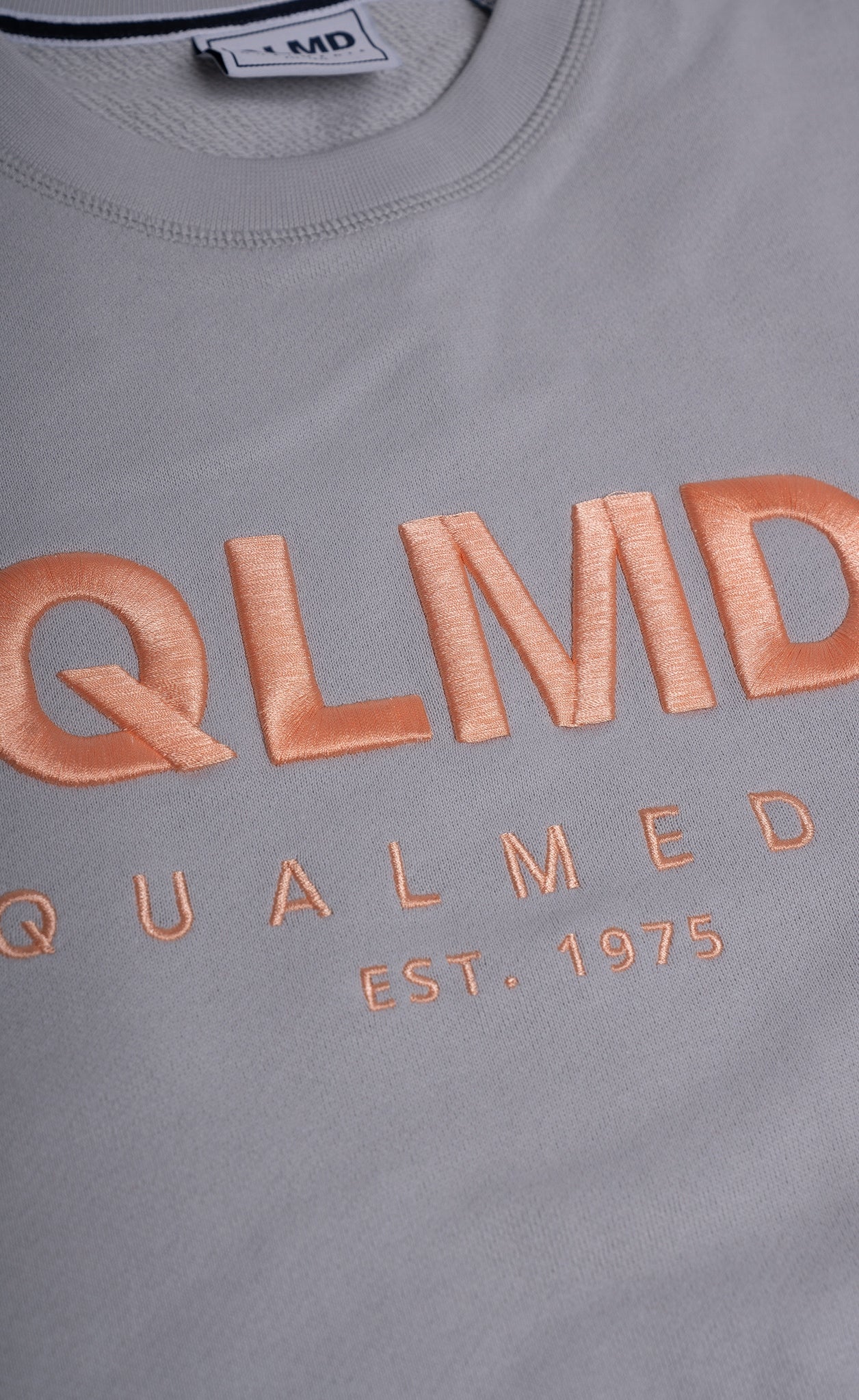 QLMD Sweater 3D eisgrau