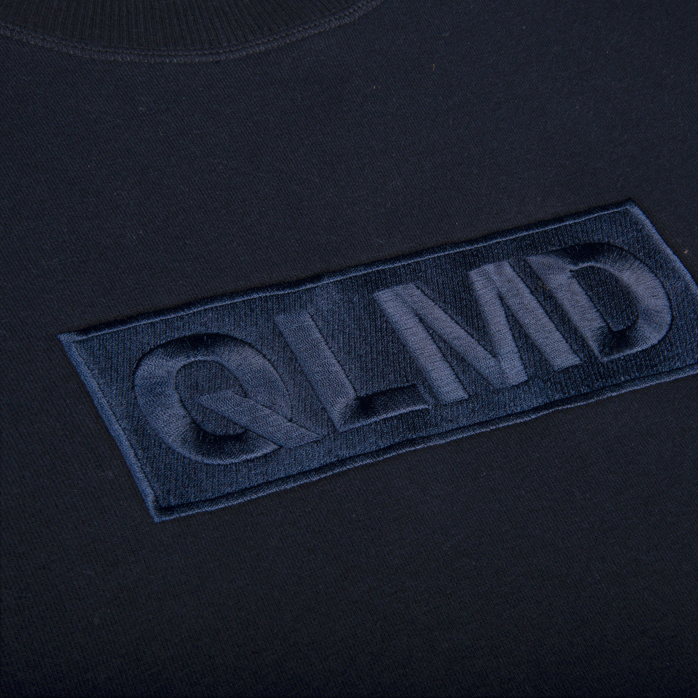 QLMD Sweater Stick Aufnäher dunkelblau